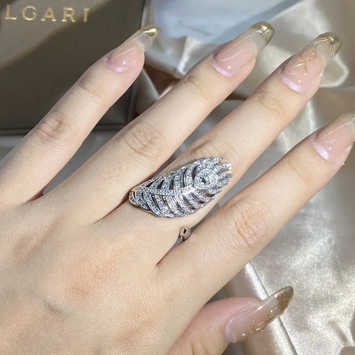 KissICON resizable KissIcon 925 Silver Ring For Women - Adjustable Zircon