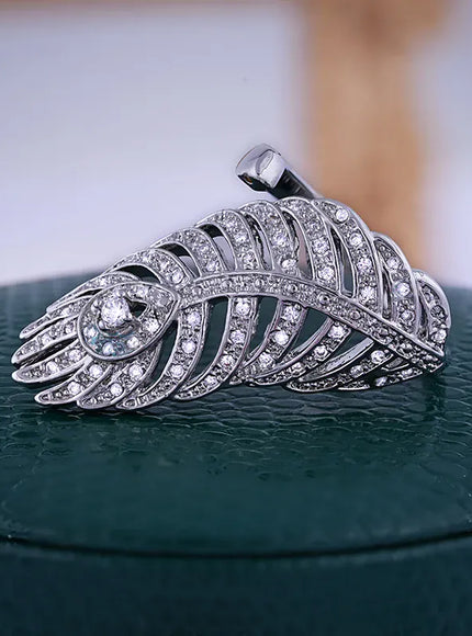 KissICON resizable KissIcon 925 Silver Ring For Women - Adjustable Zircon