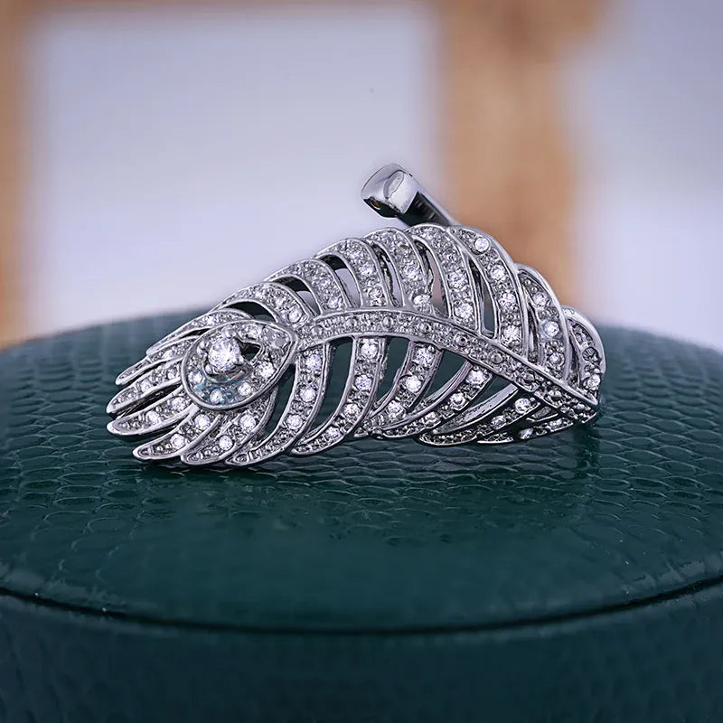 KissICON resizable KissIcon 925 Silver Ring For Women - Adjustable Zircon