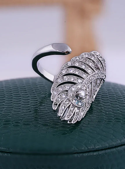 KissICON resizable KissIcon 925 Silver Ring For Women - Adjustable Zircon