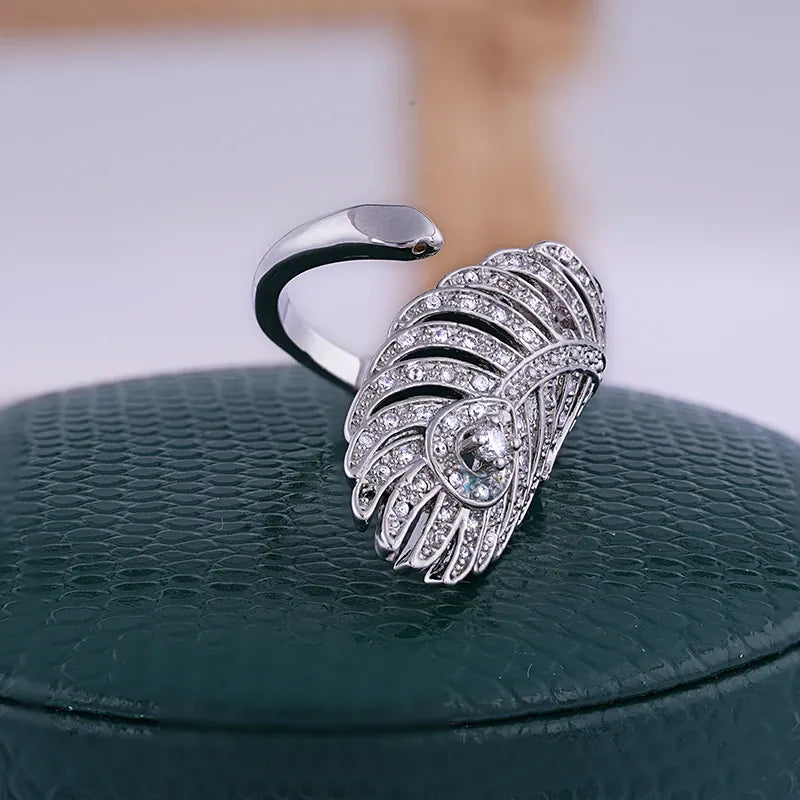 KissICON resizable KissIcon 925 Silver Ring For Women - Adjustable Zircon
