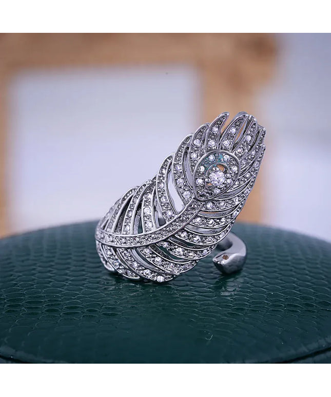 KissICON resizable KissIcon 925 Silver Ring For Women - Adjustable Zircon