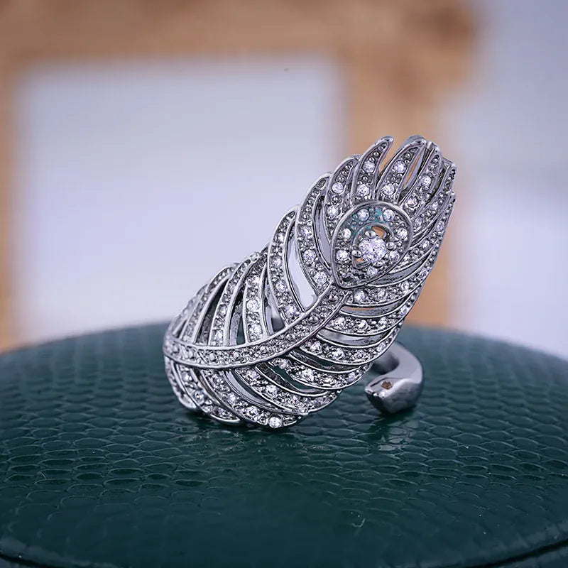 KissICON resizable KissIcon 925 Silver Ring For Women - Adjustable Zircon
