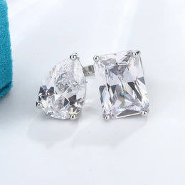 KissICON resizable KissIcon Geometric Square Zircon Opening Ring - Lux Spark