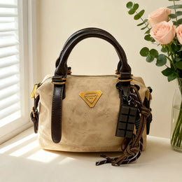 Dropshipman Retro casual women's single-shoulder leather handbag, handmade leather crossbody bag