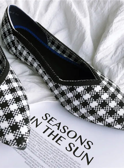 KissICON Retro Elegant Flat Shoes Women 2021 Spring Autumn