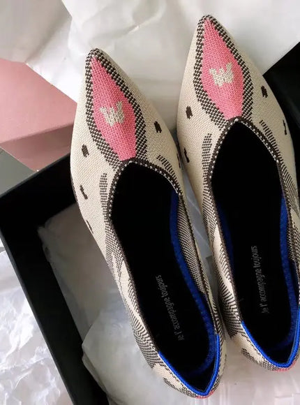 KissICON Retro Elegant Flat Shoes Women 2021 Spring Autumn