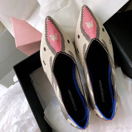 KissICON Retro Elegant Flat Shoes Women 2021 Spring Autumn