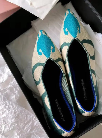 KissICON Retro Elegant Flat Shoes Women 2021 Spring Autumn