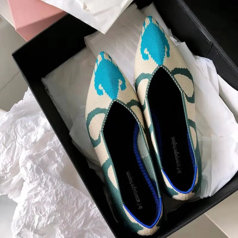 KissICON Retro Elegant Flat Shoes Women 2021 Spring Autumn