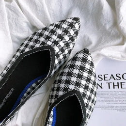 KissICON Retro Elegant Flat Shoes Women 2021 Spring Autumn