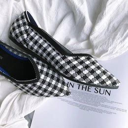 KissICON Retro Elegant Flat Shoes Women 2021 Spring Autumn