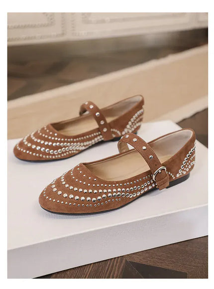 KissICON Retro Flat Shoes for Women Autumn Winter New