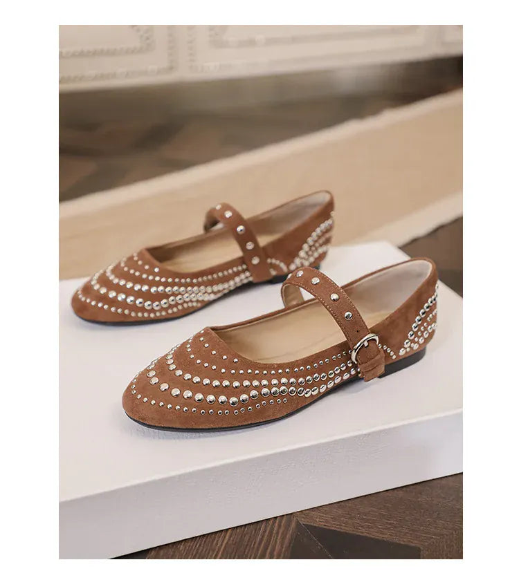 KissICON Retro Flat Shoes for Women Autumn Winter New