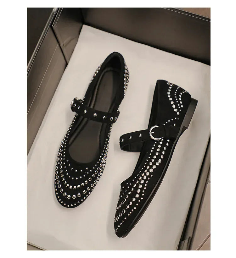 KissICON Retro Flat Shoes for Women Autumn Winter New