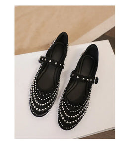 KissICON Retro Flat Shoes for Women Autumn Winter New