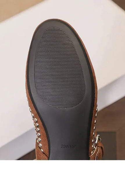KissICON Retro Flat Shoes for Women Autumn Winter New