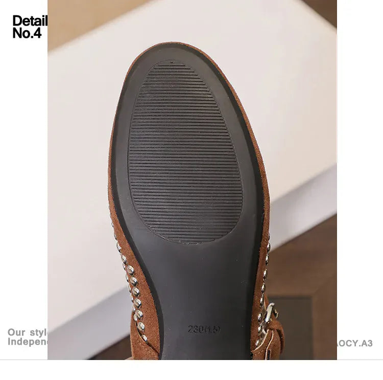 KissICON Retro Flat Shoes for Women Autumn Winter New