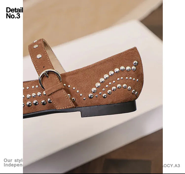 KissICON Retro Flat Shoes for Women Autumn Winter New