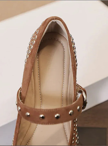 KissICON Retro Flat Shoes for Women Autumn Winter New