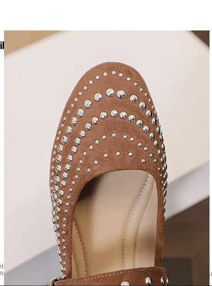 KissICON Retro Flat Shoes for Women Autumn Winter New