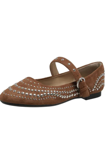 KissICON Retro Flat Shoes for Women Autumn Winter New