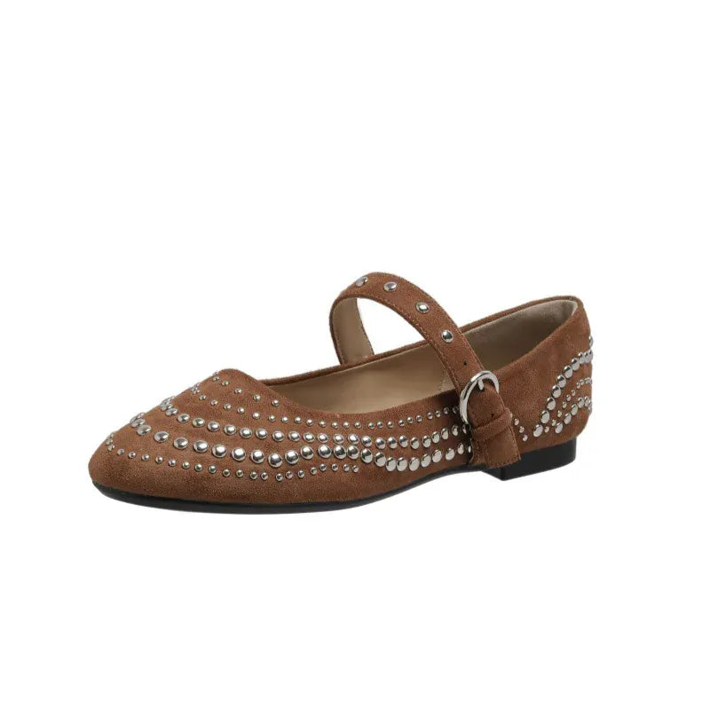 KissICON Retro Flat Shoes for Women Autumn Winter New