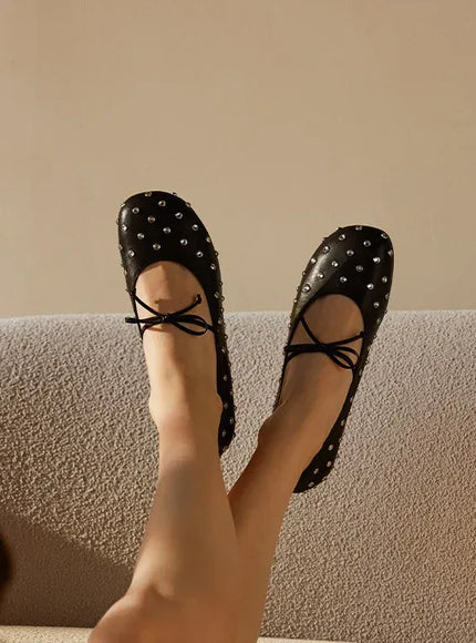 KissICON Retro Flat Shoes for Women Spring and Autumn