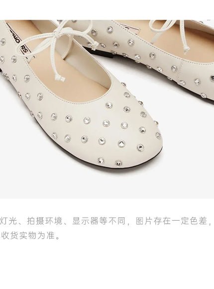 KissICON Retro Flat Shoes for Women Spring and Autumn
