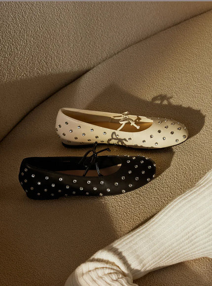 KissICON Retro Flat Shoes for Women Spring and Autumn