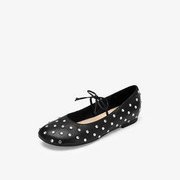 KissICON Retro Flat Shoes for Women Spring and Autumn