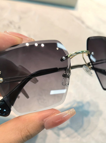 jkthpu-45 Retro Large Frame Fashion Glasses Chic Style