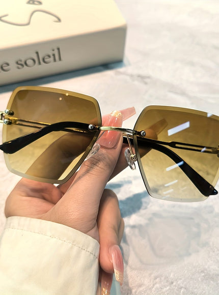 jkthpu-45 Retro Large Frame Fashion Glasses Chic Style