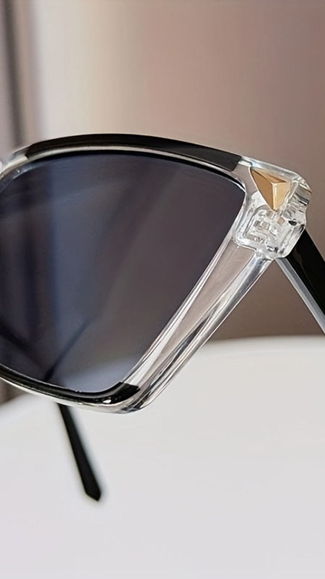 jkthpu-45 Retro Pink Tortoise Gradient Lens Fashion Glasses