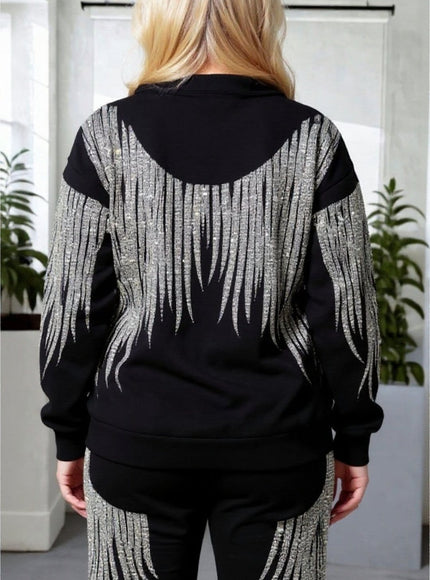 KissICON Rhinestone Angel Hoodie