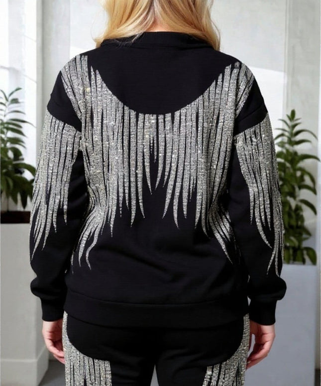 KissICON Rhinestone Angel Hoodie