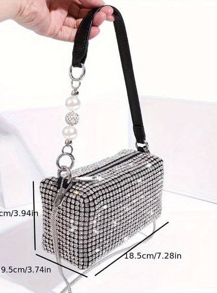 jkthpu-45 Rhinestone Crossbody Bag Chic Evening Style for Any Occasion