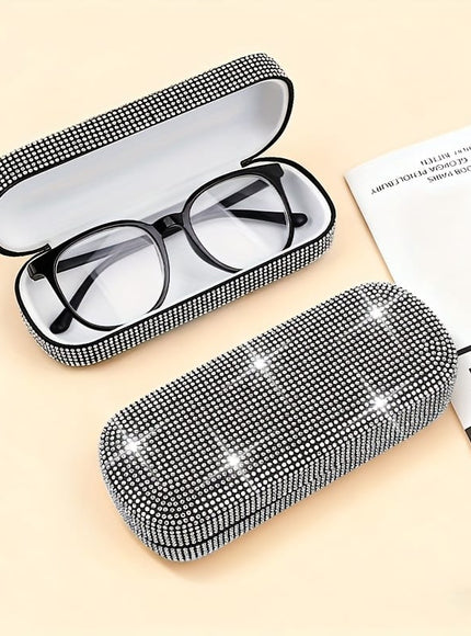 KissICON Rhinestone Glasses Case – Portable Storage