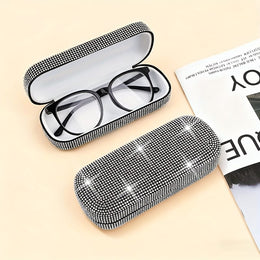 KissICON Rhinestone Glasses Case – Portable Storage
