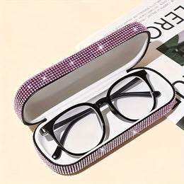 KissICON Rhinestone Glasses Case – Portable Storage