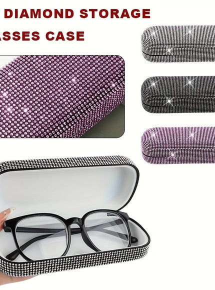 KissICON Rhinestone Glasses Case – Portable Storage