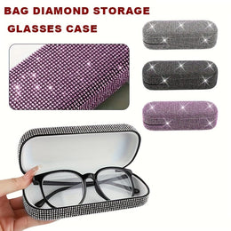 KissICON Rhinestone Glasses Case – Portable Storage