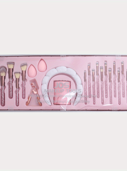 KissICON Rhinestone Makeup Brush Set – 23 Pro Tools