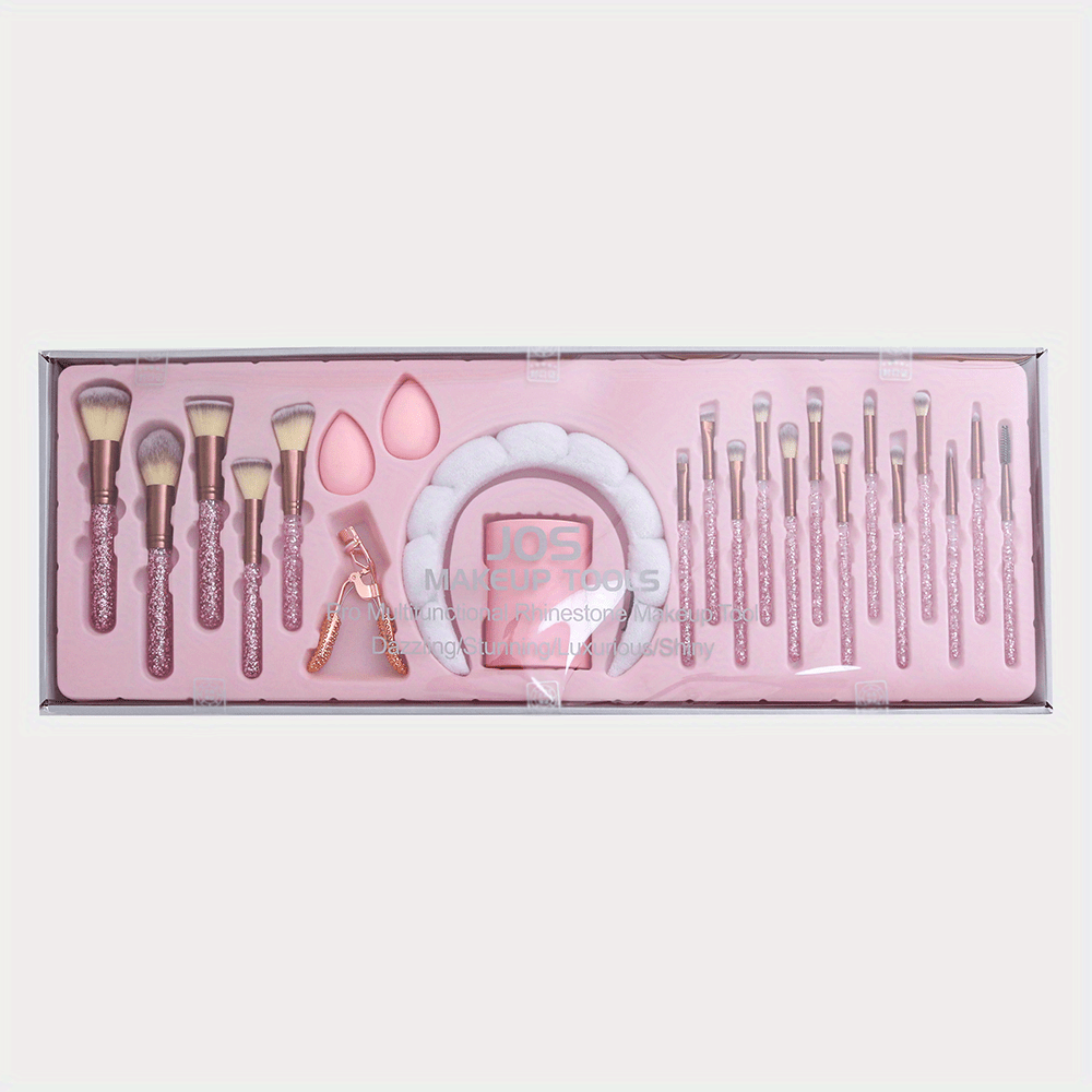 KissICON Rhinestone Makeup Brush Set – 23 Pro Tools