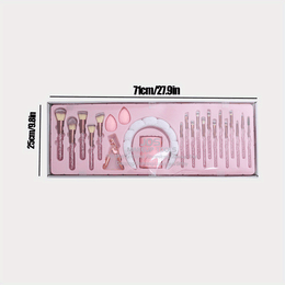 KissICON Rhinestone Makeup Brush Set – 23 Pro Tools