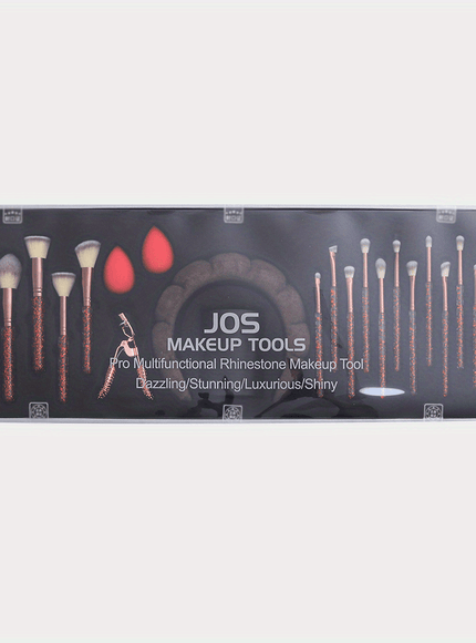 KissICON Rhinestone Makeup Brush Set – 23 Pro Tools