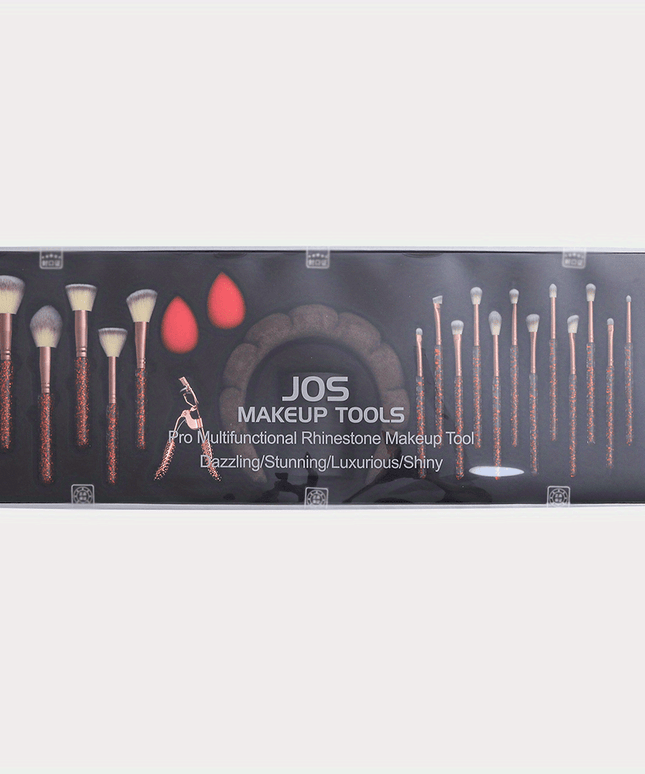KissICON Rhinestone Makeup Brush Set – 23 Pro Tools