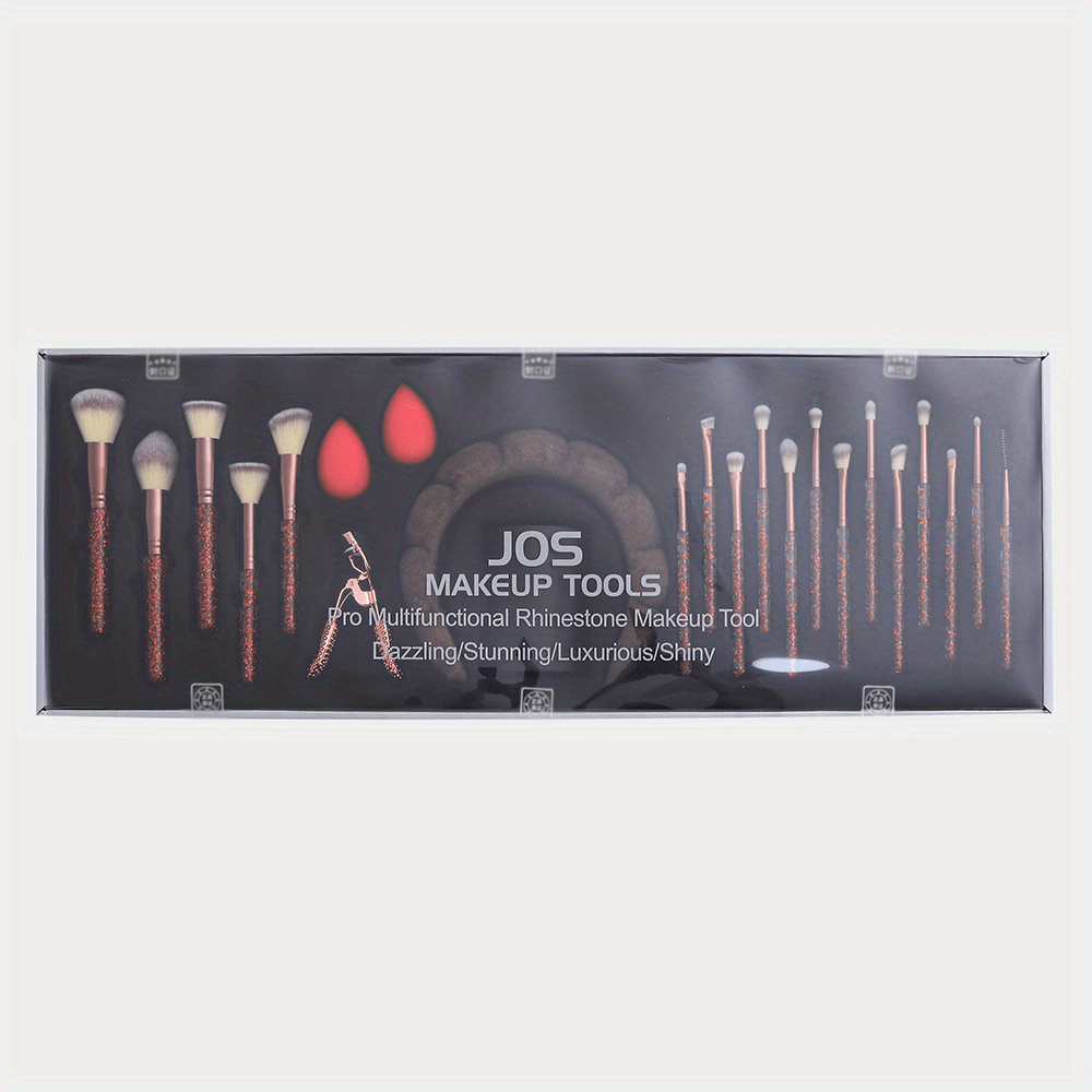 KissICON Rhinestone Makeup Brush Set – 23 Pro Tools