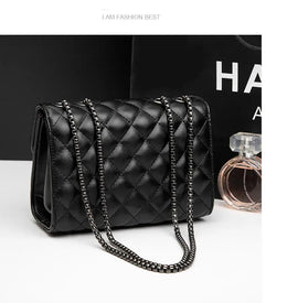 KissICON Rhombic Chain Small Fragrant Wind Messenger Shoulder