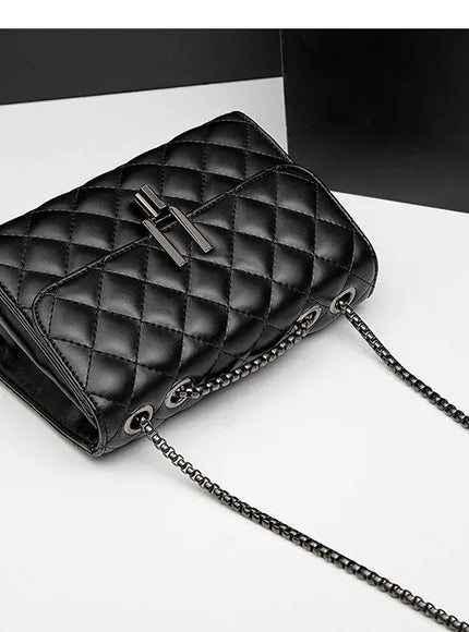 KissICON Rhombic Chain Small Fragrant Wind Messenger Shoulder